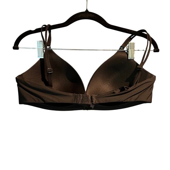 Victoria's Secret Black Wireless Bra Size 36C Adjustable Straps Cross Smooth - Picture 2 of 7